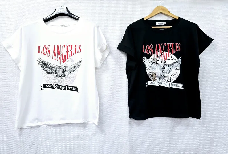 (2P.PACK) Vintage LA Cotton Top T-shirt