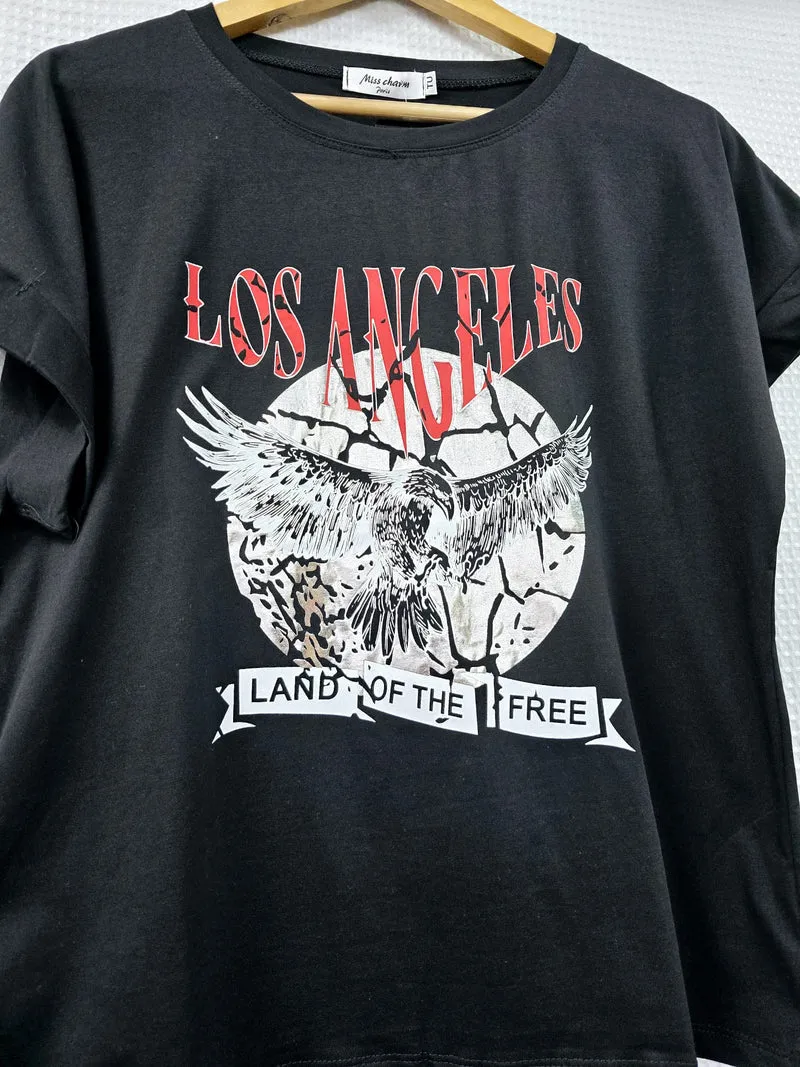 (2P.PACK) Vintage LA Cotton Top T-shirt