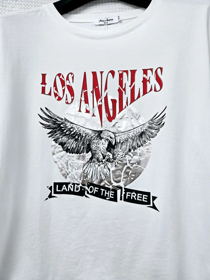 (2P.PACK) Vintage LA Cotton Top T-shirt