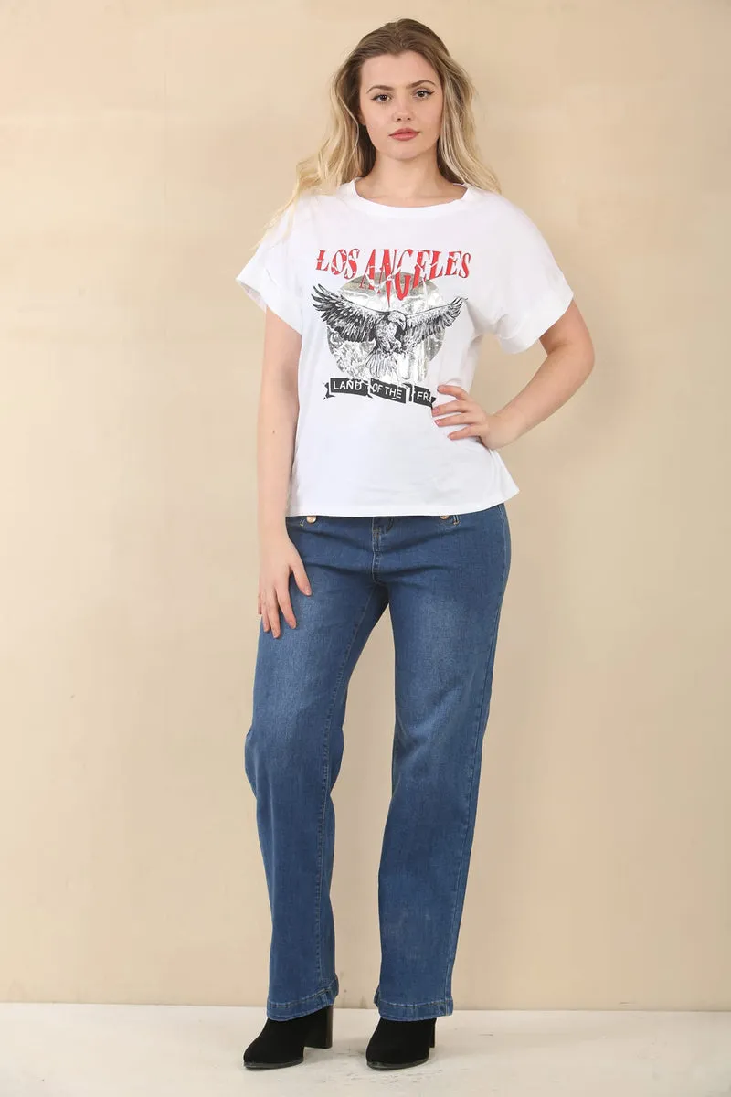(2P.PACK) Vintage LA Cotton Top T-shirt