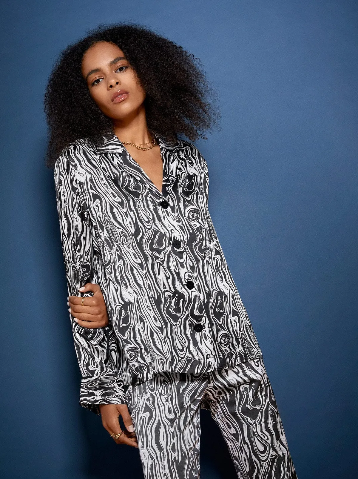 Adina Malachite Print Top