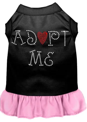 Adopt Me Rhinestone Dresses Black With Light Pink Xxxl