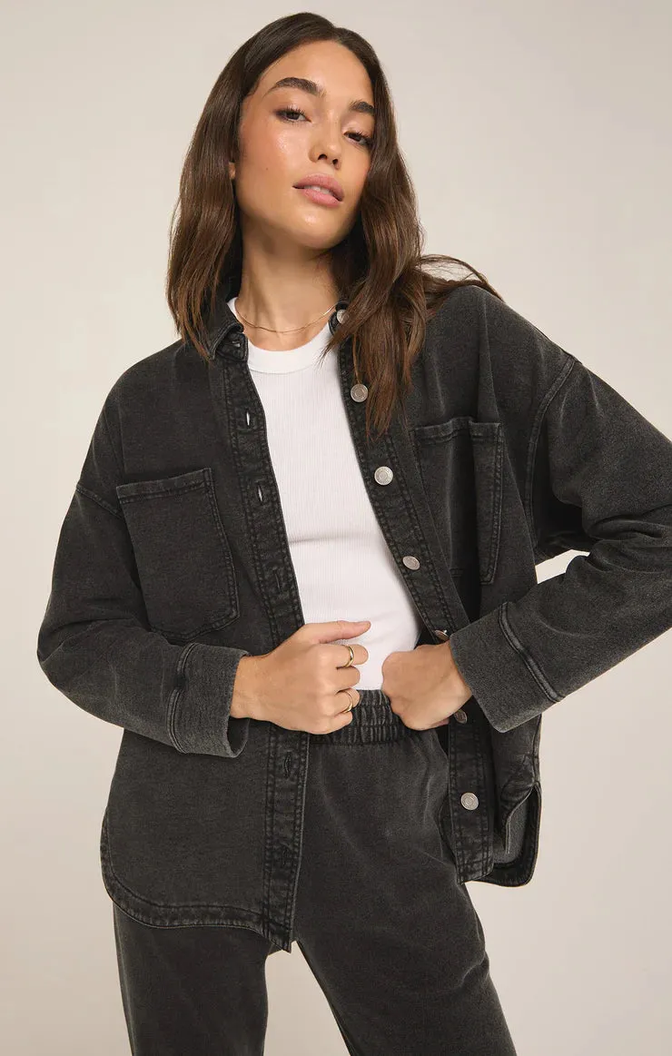 All Day Denim Knit Jacket