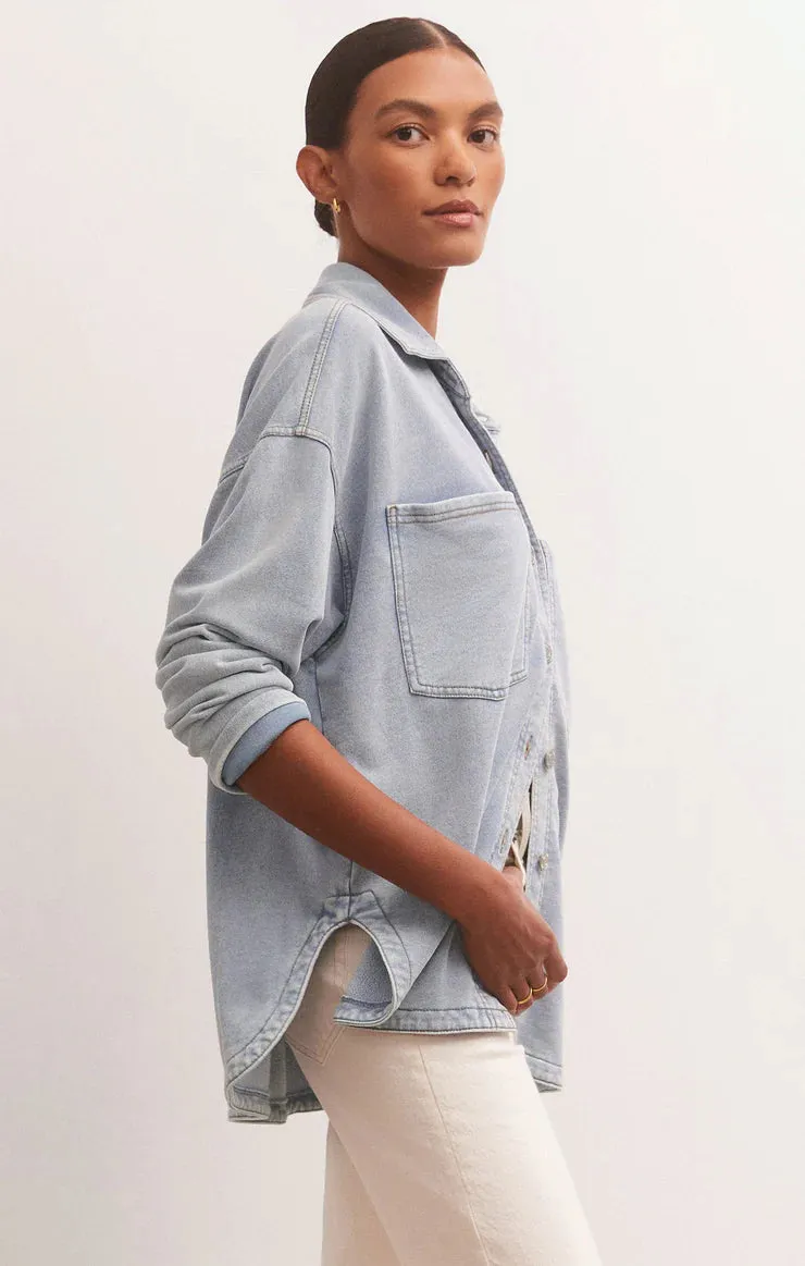 All Day Denim Knit Jacket