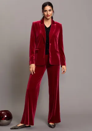 Anna Fit Velvet Trouser