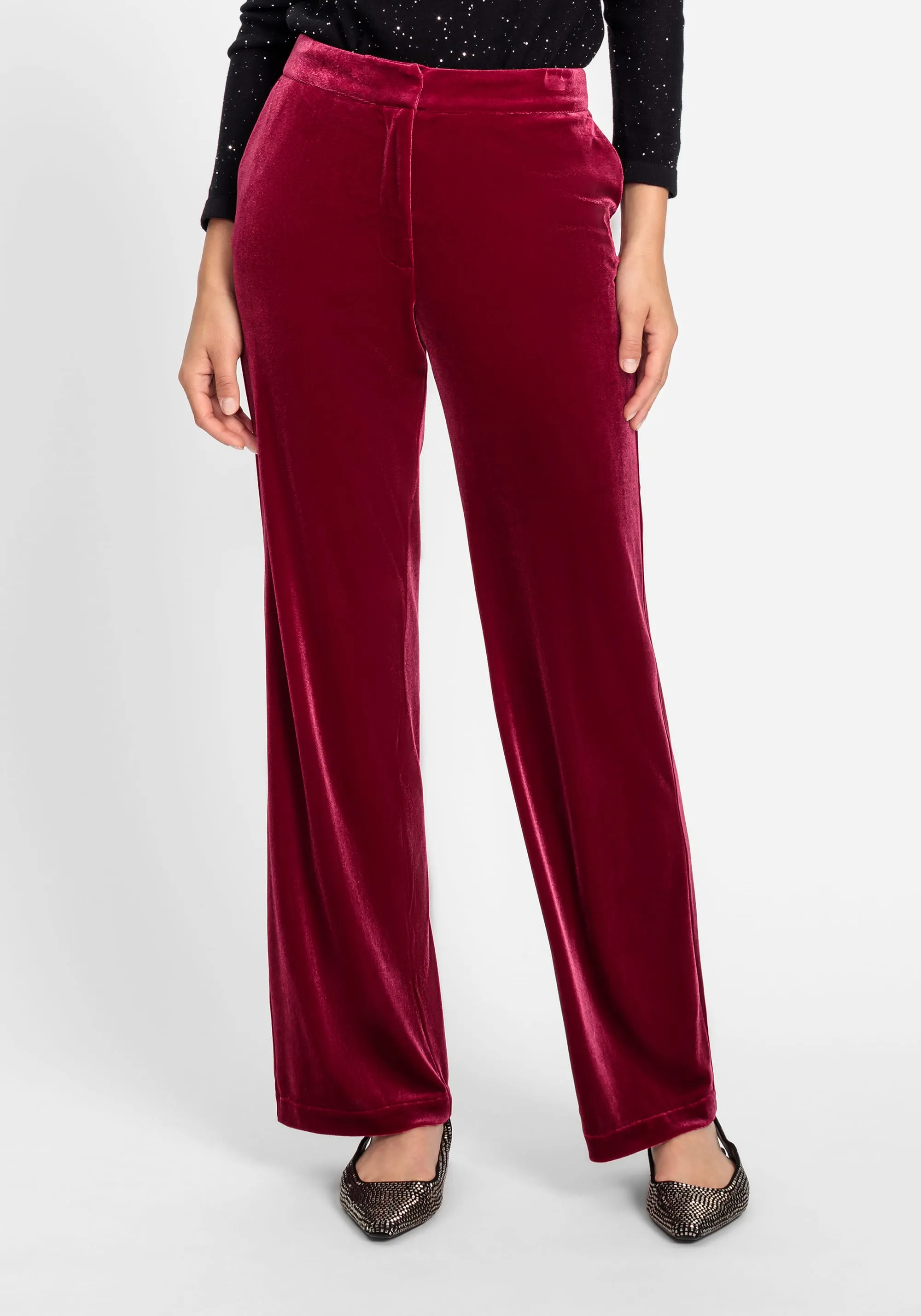 Anna Fit Velvet Trouser