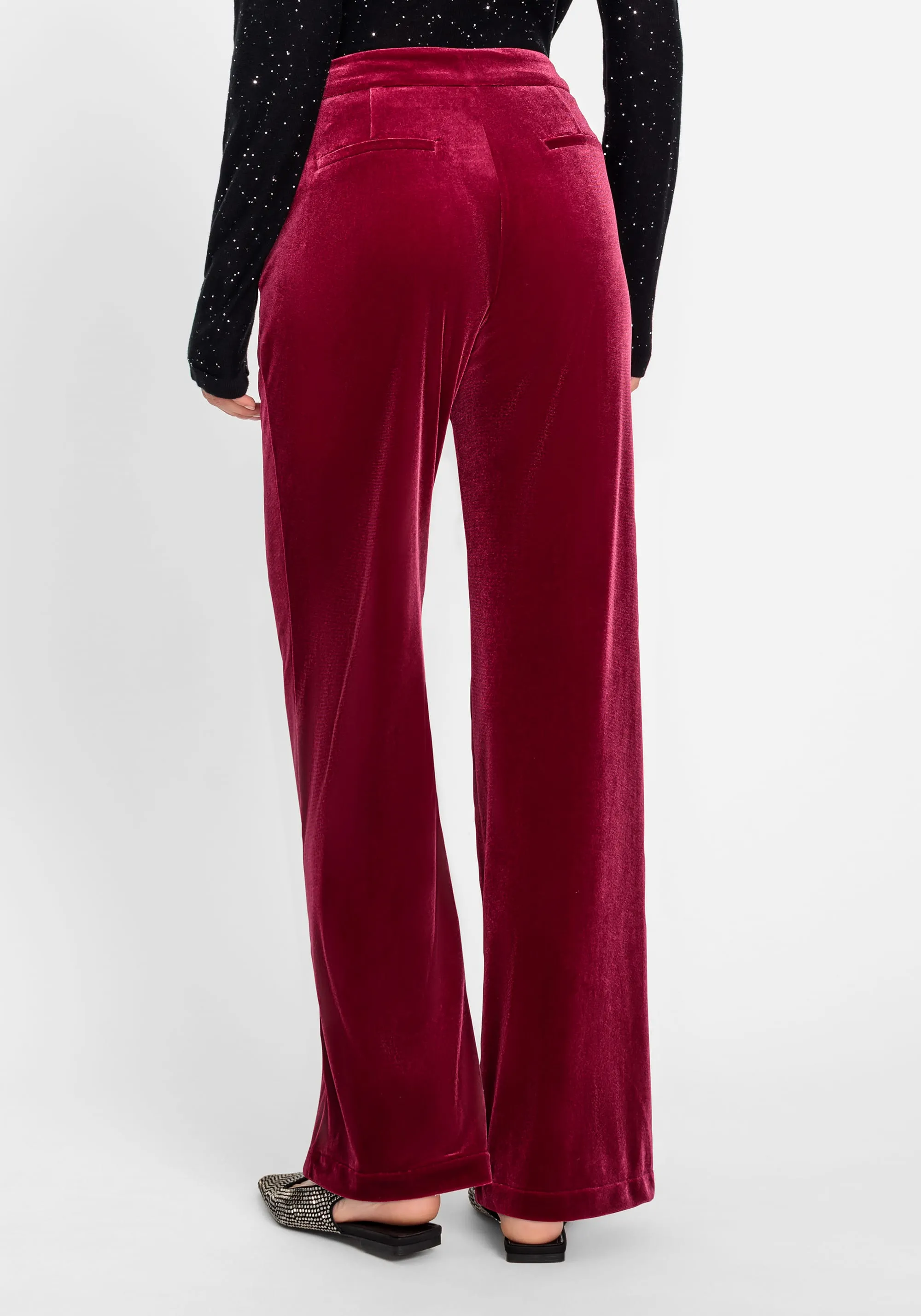 Anna Fit Velvet Trouser