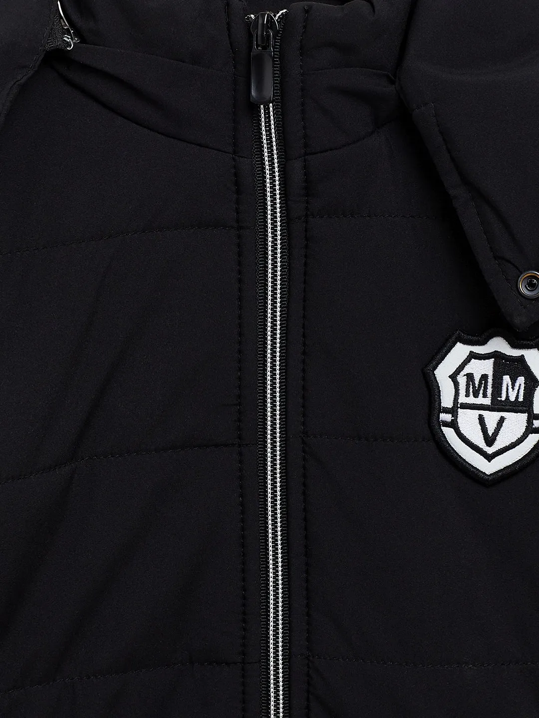 Black Detachable Hood Jacket