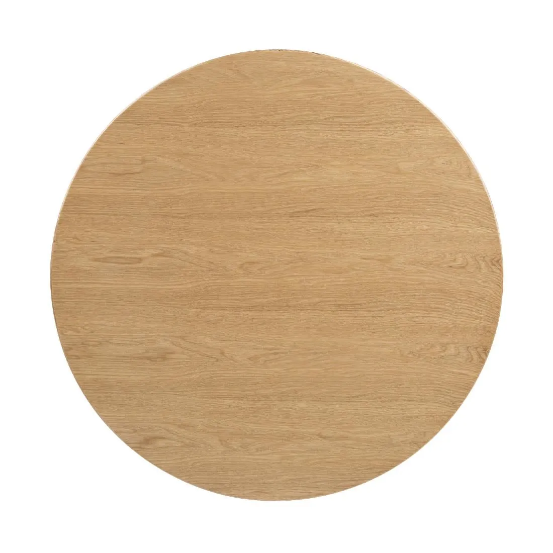 Bolero Pre-drilled Round Table Top Natural Ash Veneer 600mm - DC469