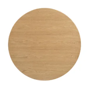 Bolero Pre-drilled Round Table Top Natural Ash Veneer 600mm - DC469