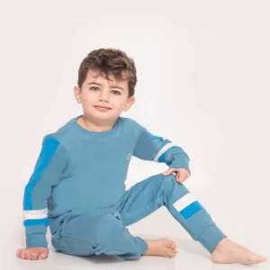 Boys Blue Jersey Lounge Set