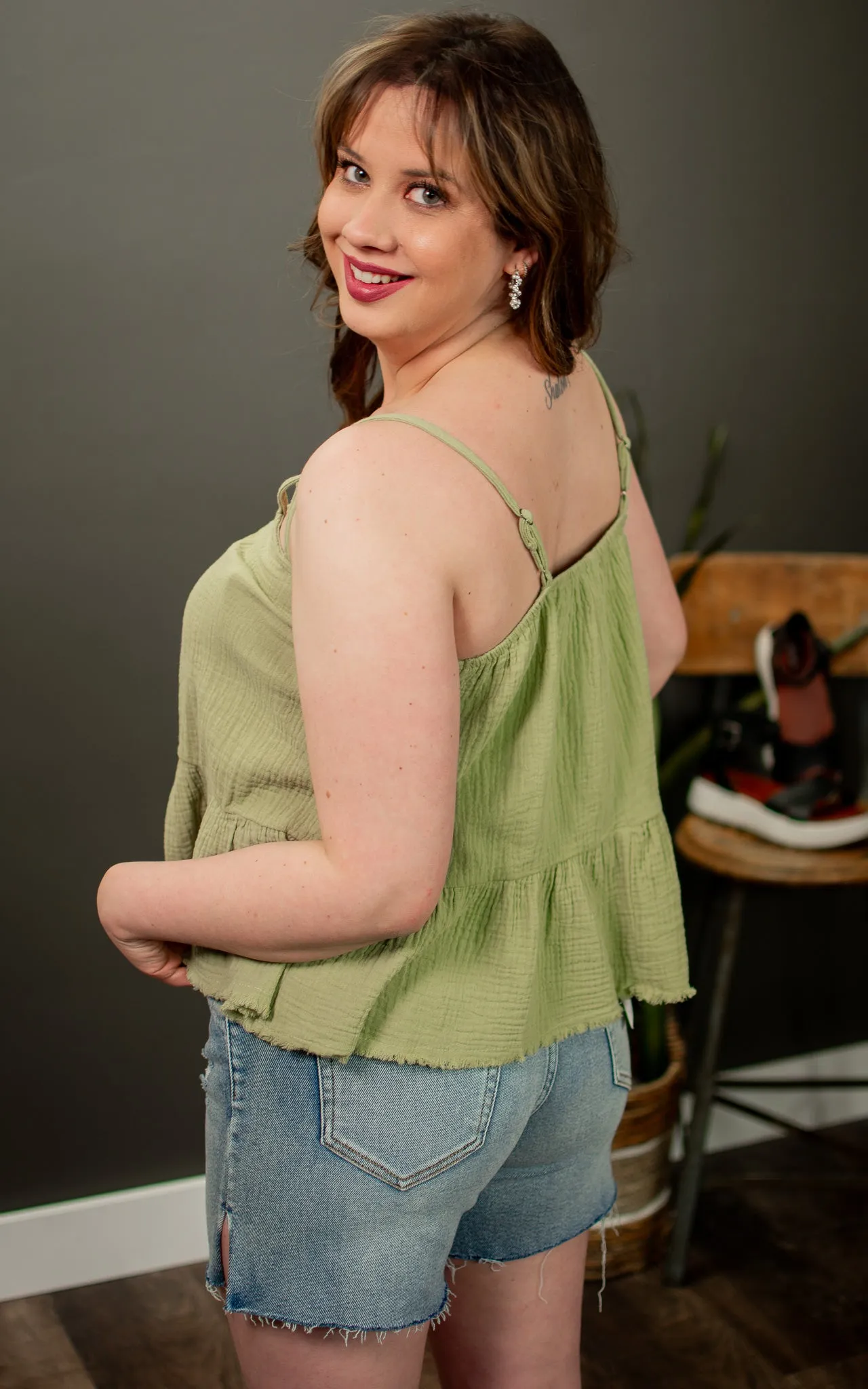 Briar Frayed Tank Top