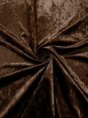 Brown Crushed Velvet Fabric/58 Inches Wide/Cosplays.