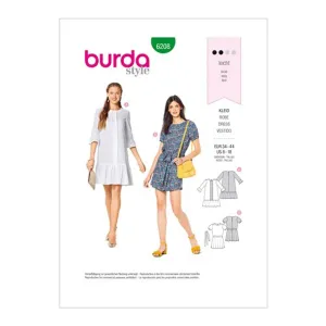 Burda Pattern 6208 Misses' Pull-On Dresses (34-44)
