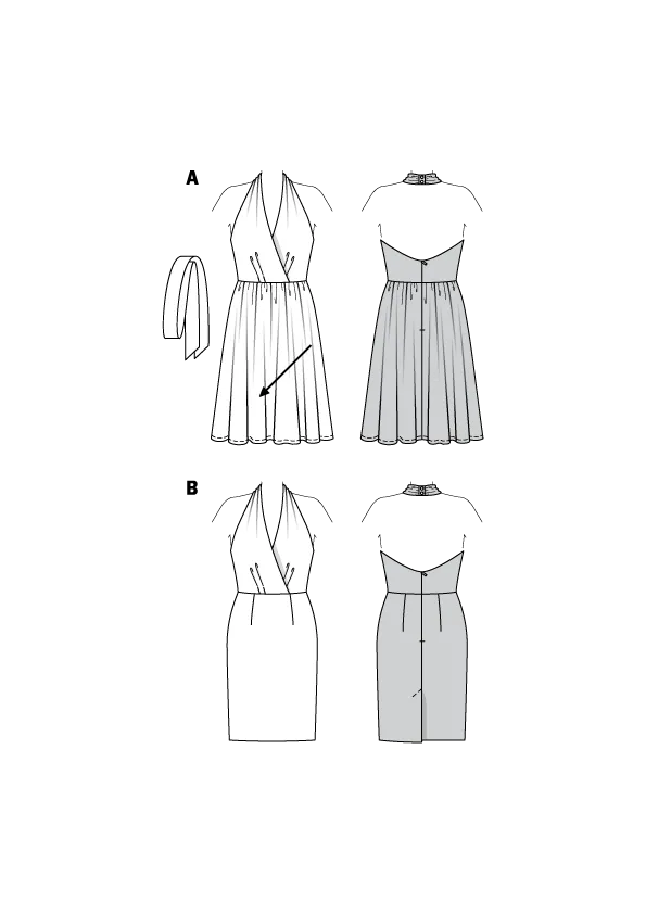 Burda Pattern 6421 Misses' Swing Dresses (8-18)