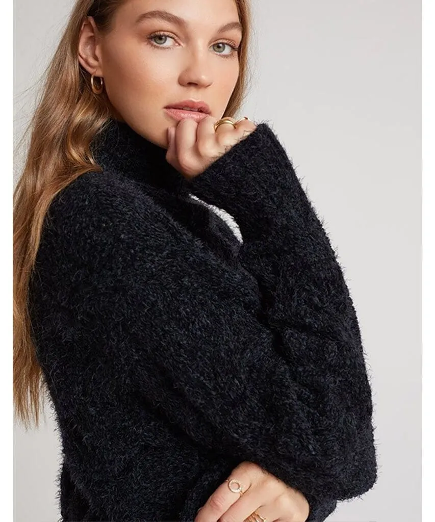 Cable Knit Sweater Black