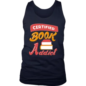 Certified book addict Mens Tank