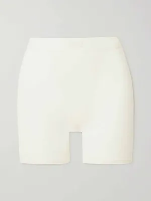 Cream boxer shorts