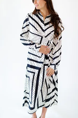 Delphine Rouched Shirt Dress