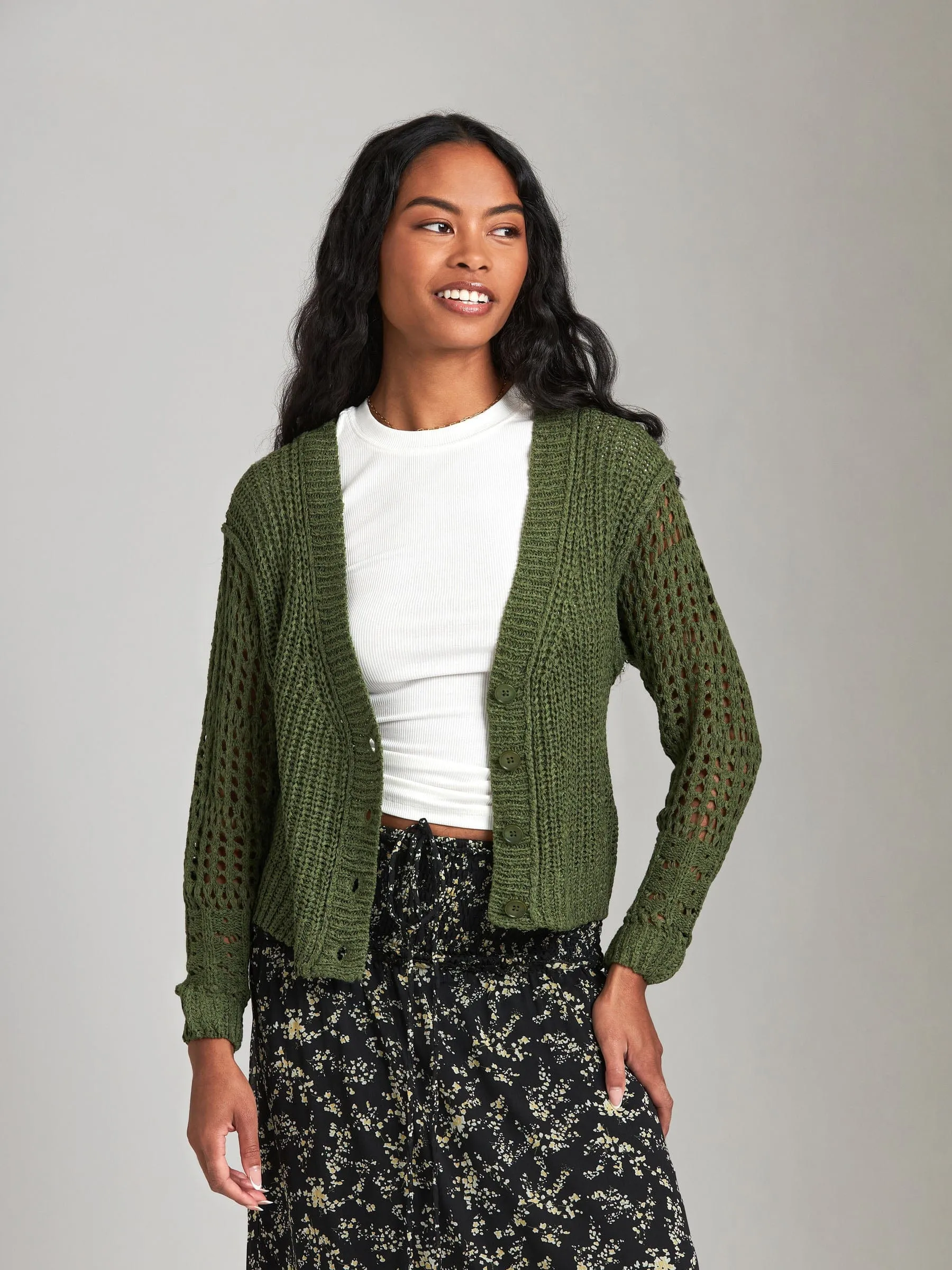 Devin Open Knit Cardigan