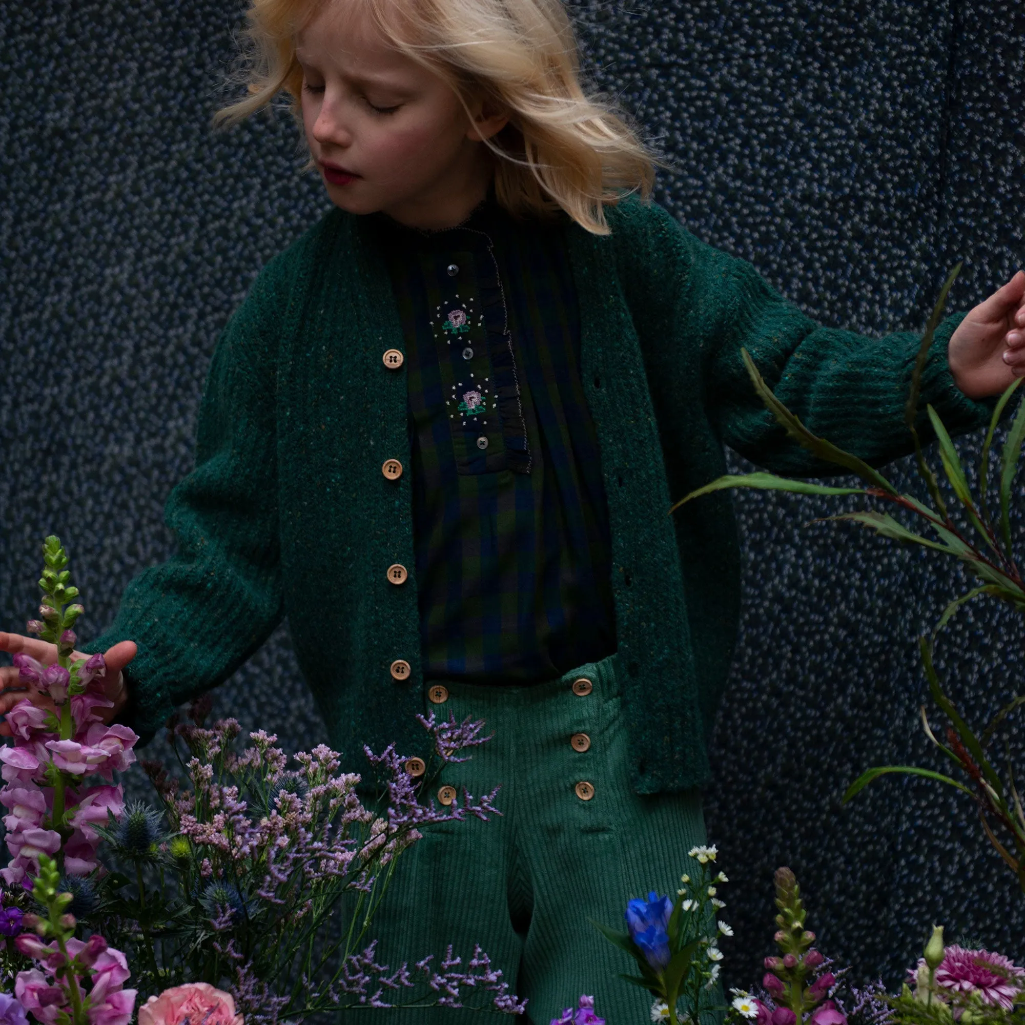 Emile et Ida Cardigan Vert Puce