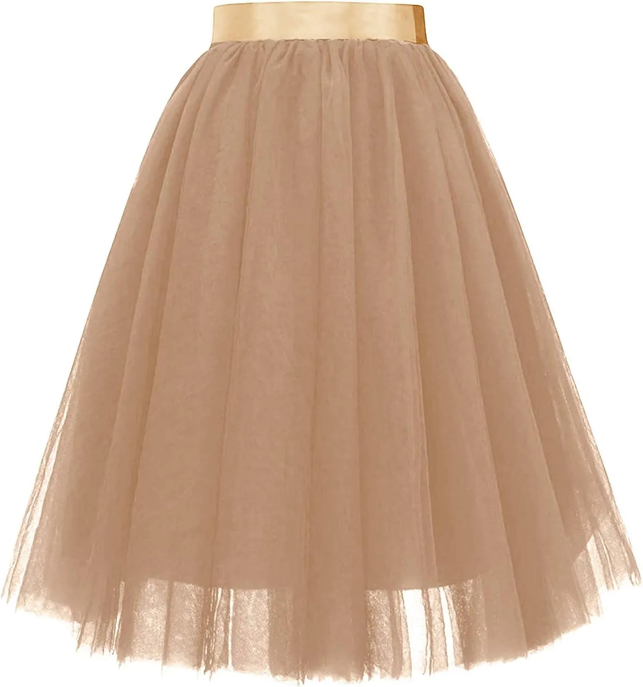 Fashion Versatile Stretchy Black Midi Skirt Skater Women's Flared Skirt Party Night A-line Casual Midi Skirt for
