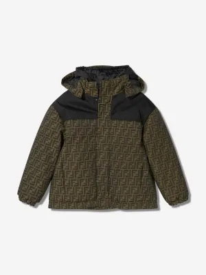 Fendi Kids FF Logo Ski Jacket