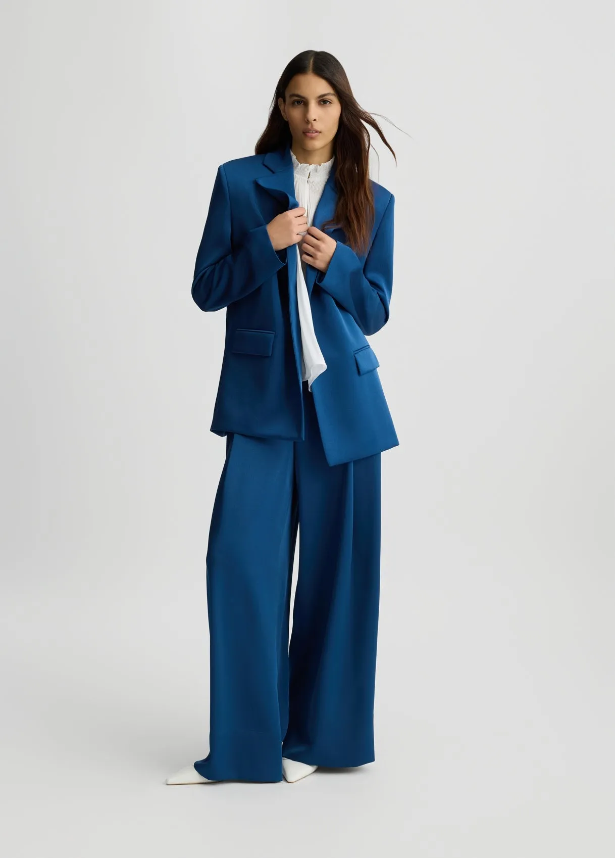 FLARED TROUSER SAPPHIRE BLUE