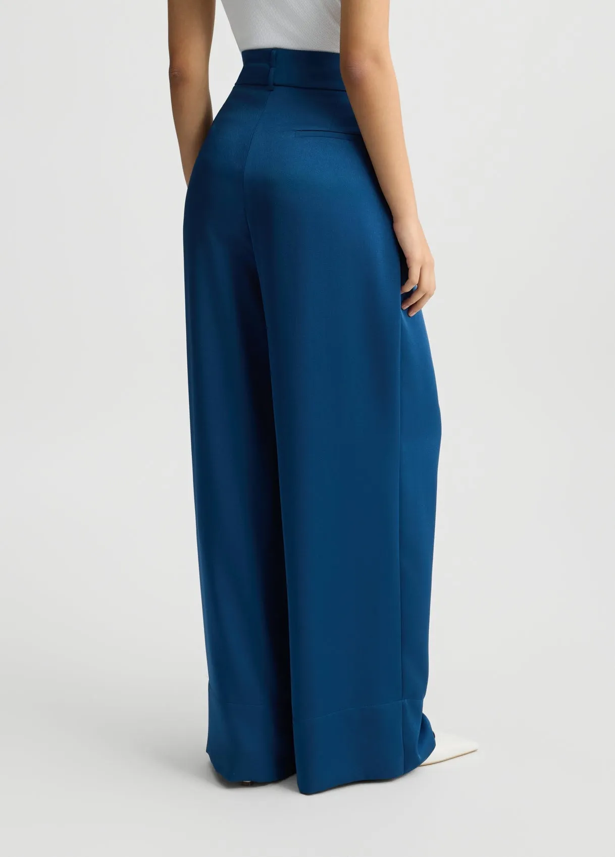 FLARED TROUSER SAPPHIRE BLUE
