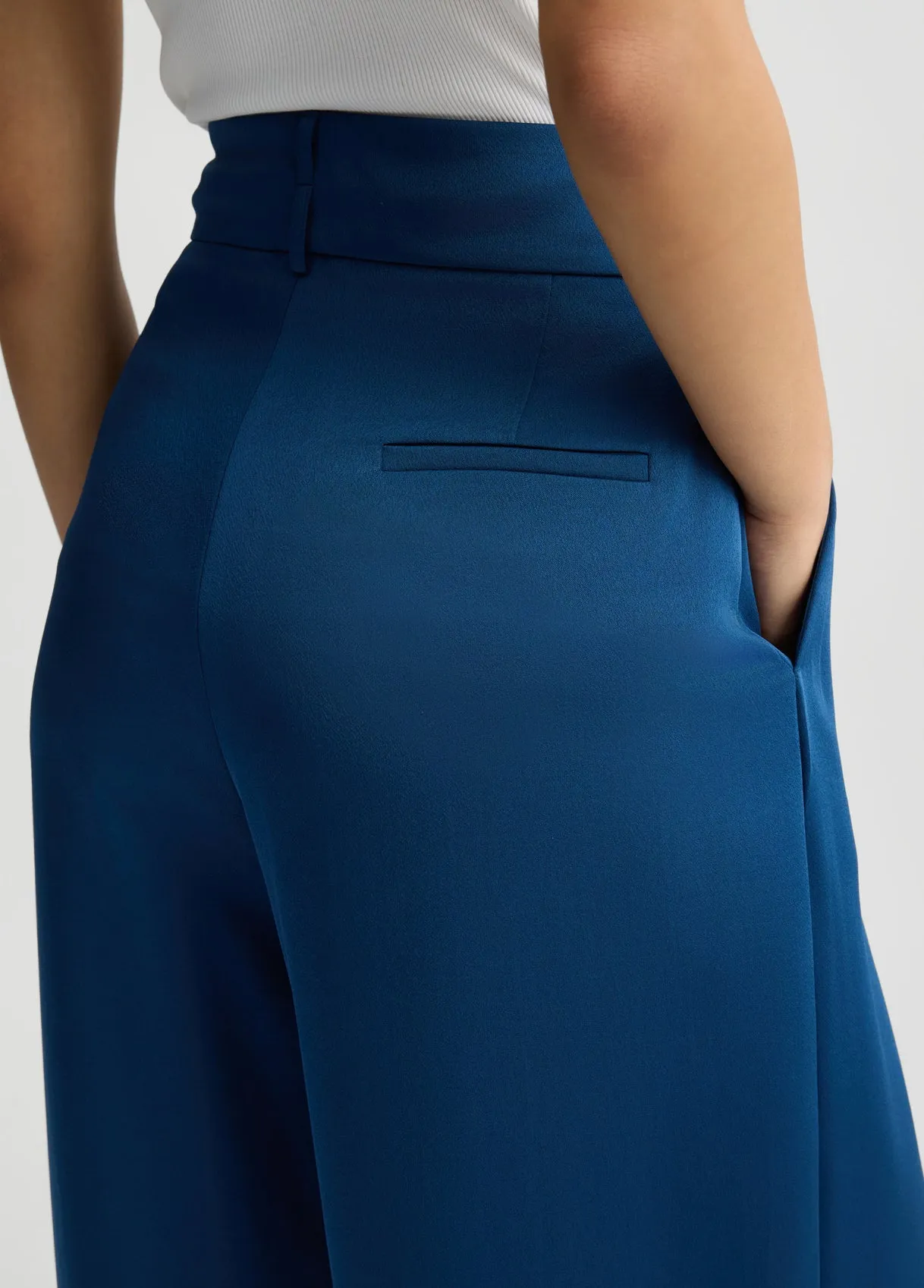 FLARED TROUSER SAPPHIRE BLUE