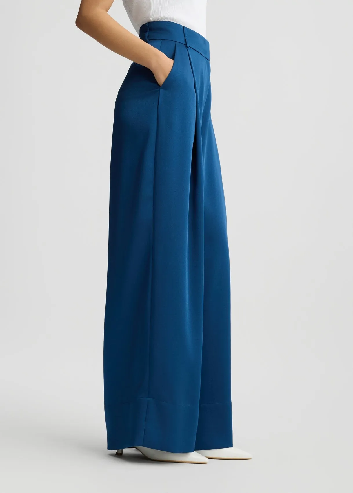FLARED TROUSER SAPPHIRE BLUE