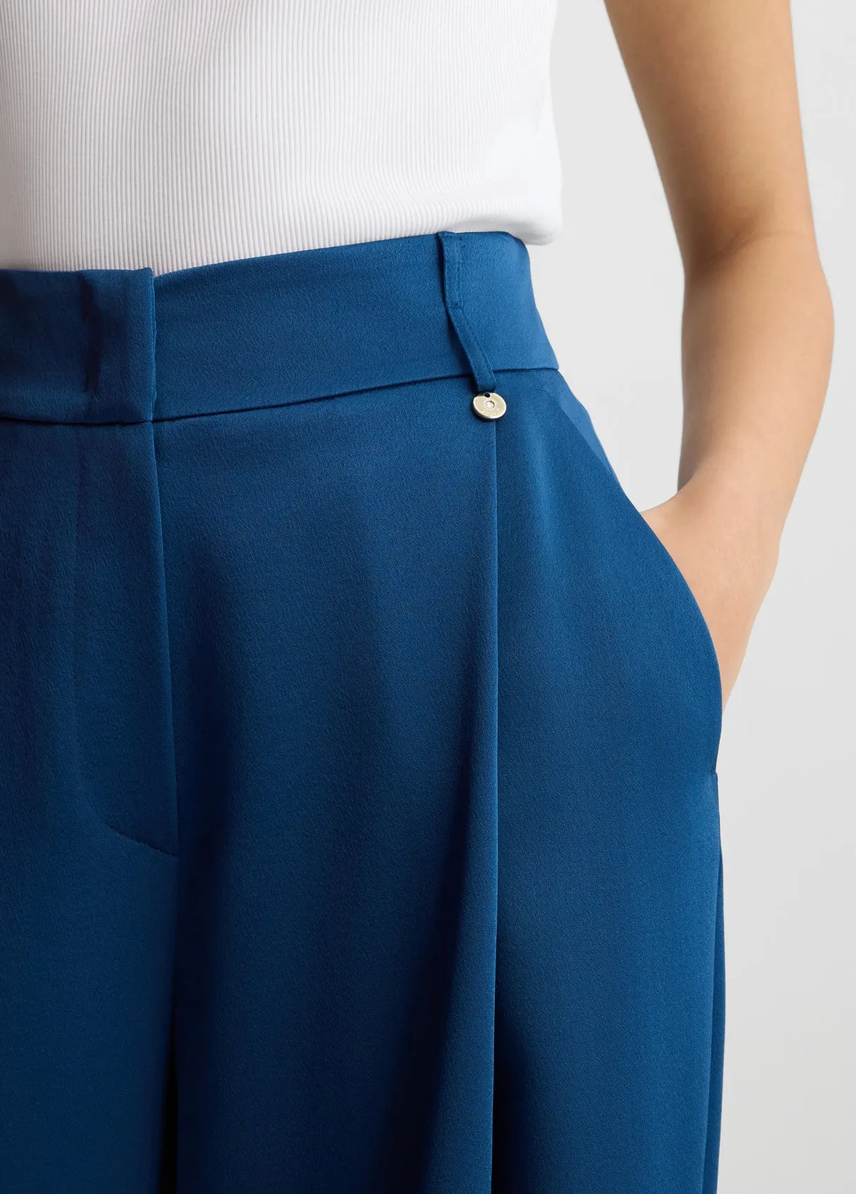 FLARED TROUSER SAPPHIRE BLUE