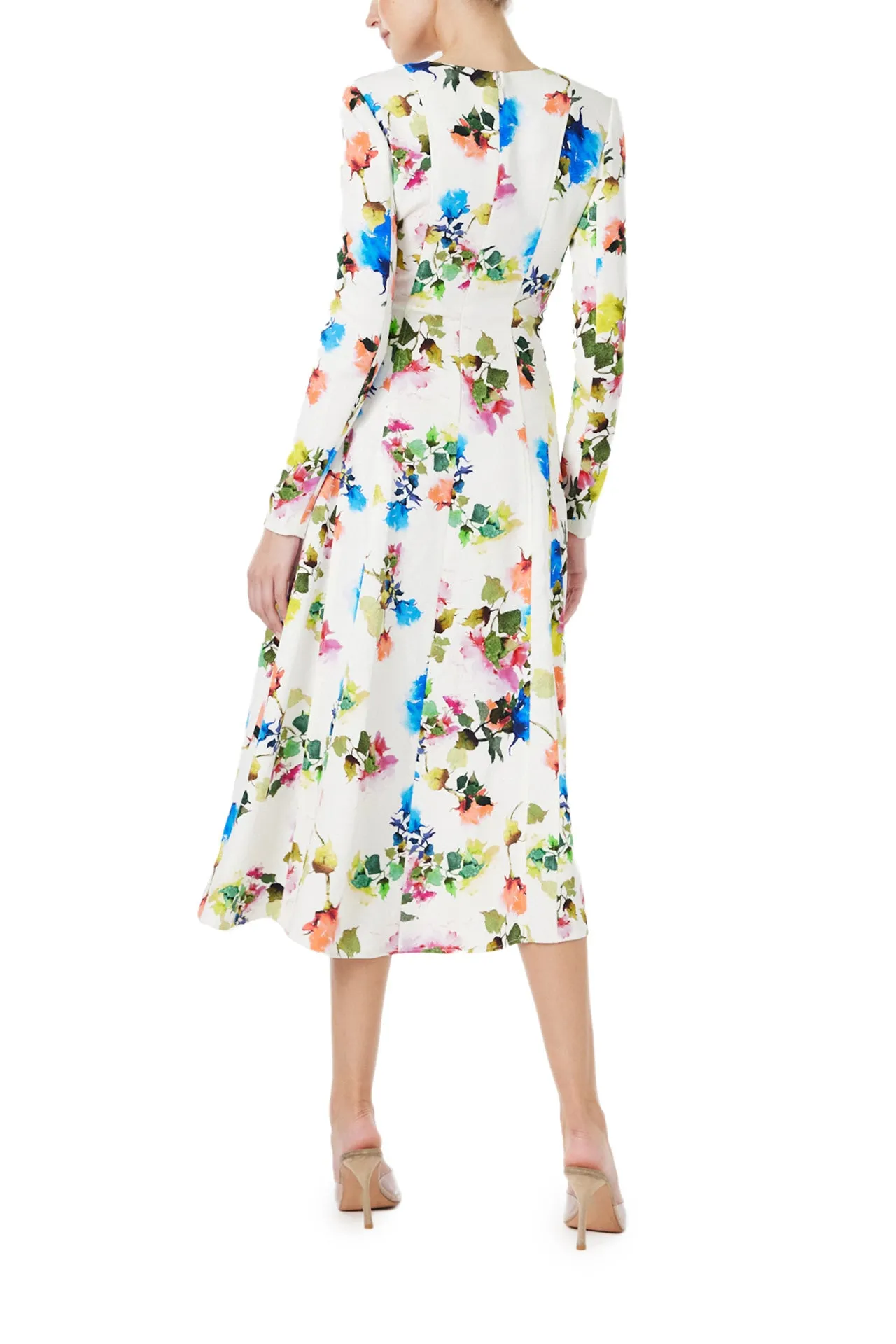 Floral Long Sleeve Day Dress