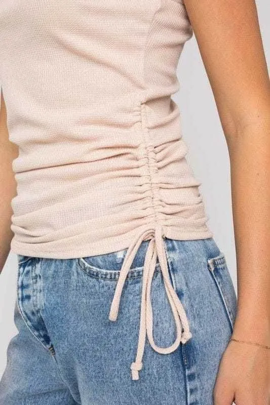 Gilli | One Shoulder Side Rushing Top