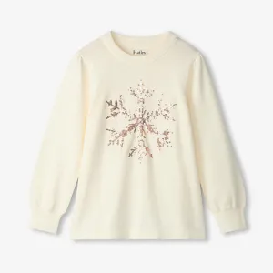 Girls Snowflake Pullover Sweater