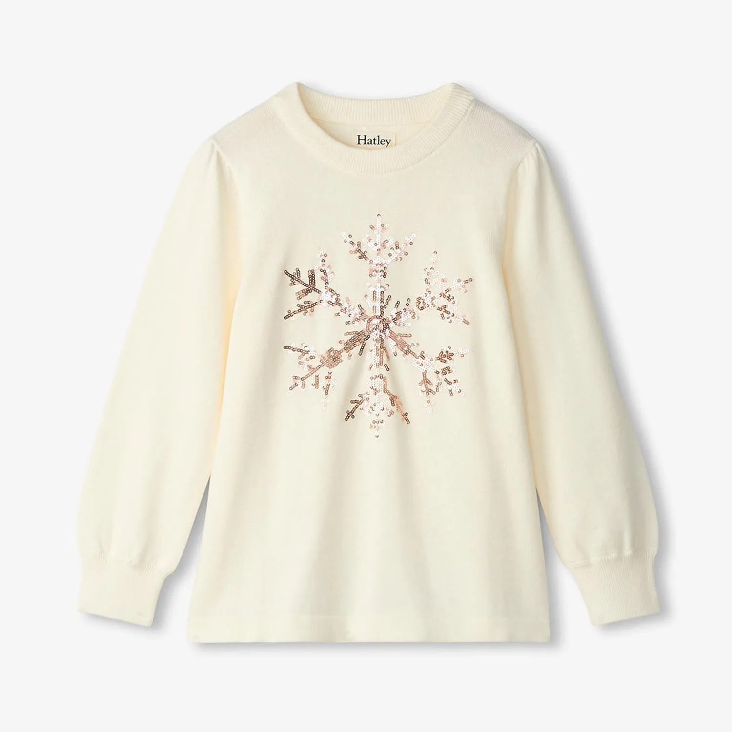 Girls Snowflake Pullover Sweater
