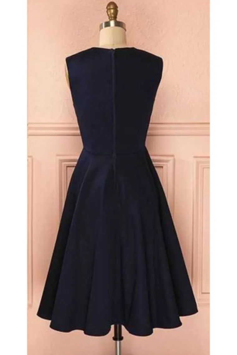 Homecoming Dresses A Line Knee-Length Satin