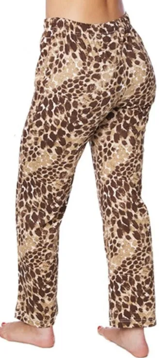Isadora Cotton Comfortable Pajamas Print Leopard