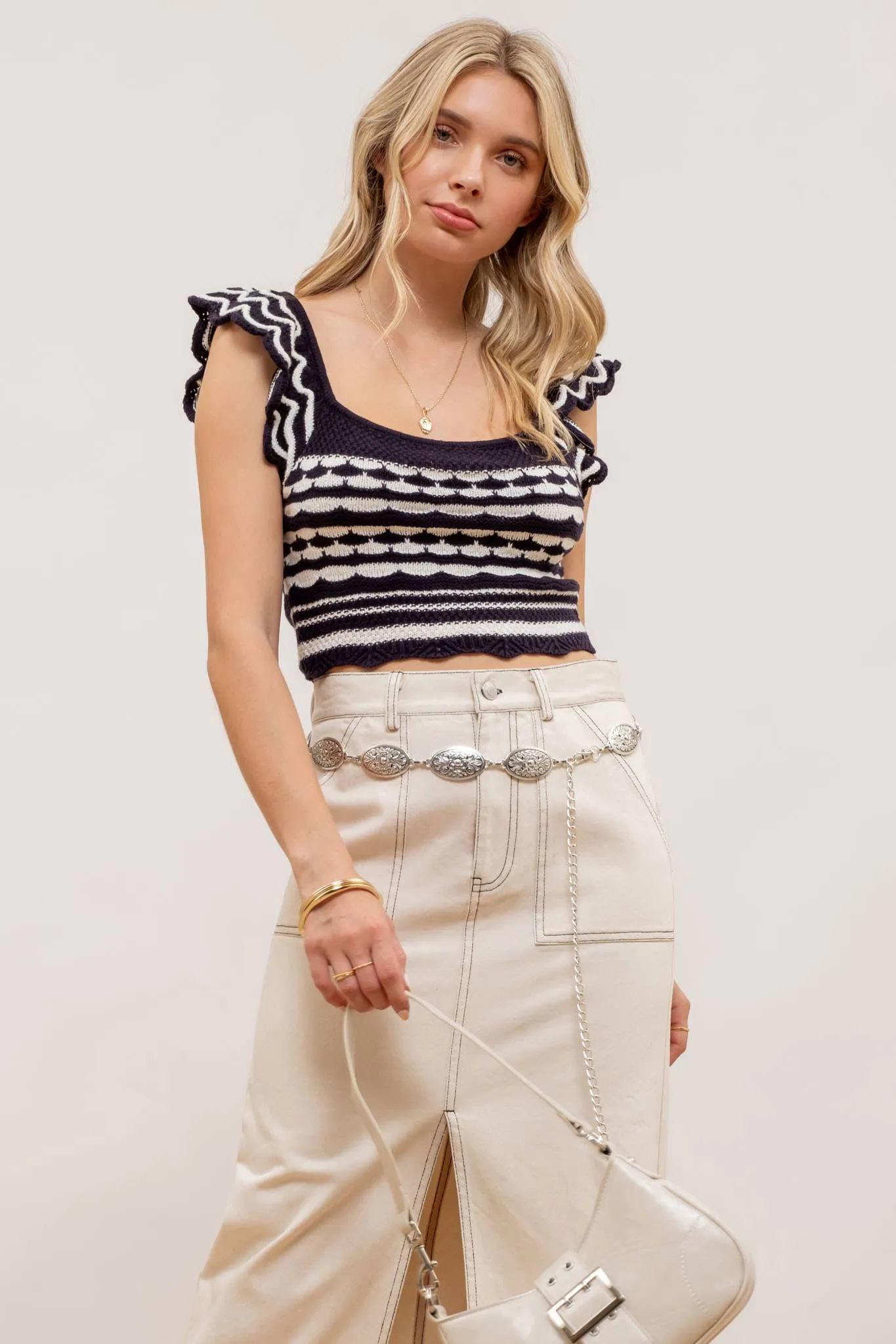 Jacqueline Sweater Knit Top