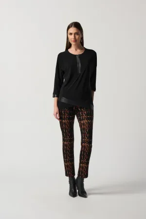 Joseph Ribkoff Fall 2023-233264-Top-Black