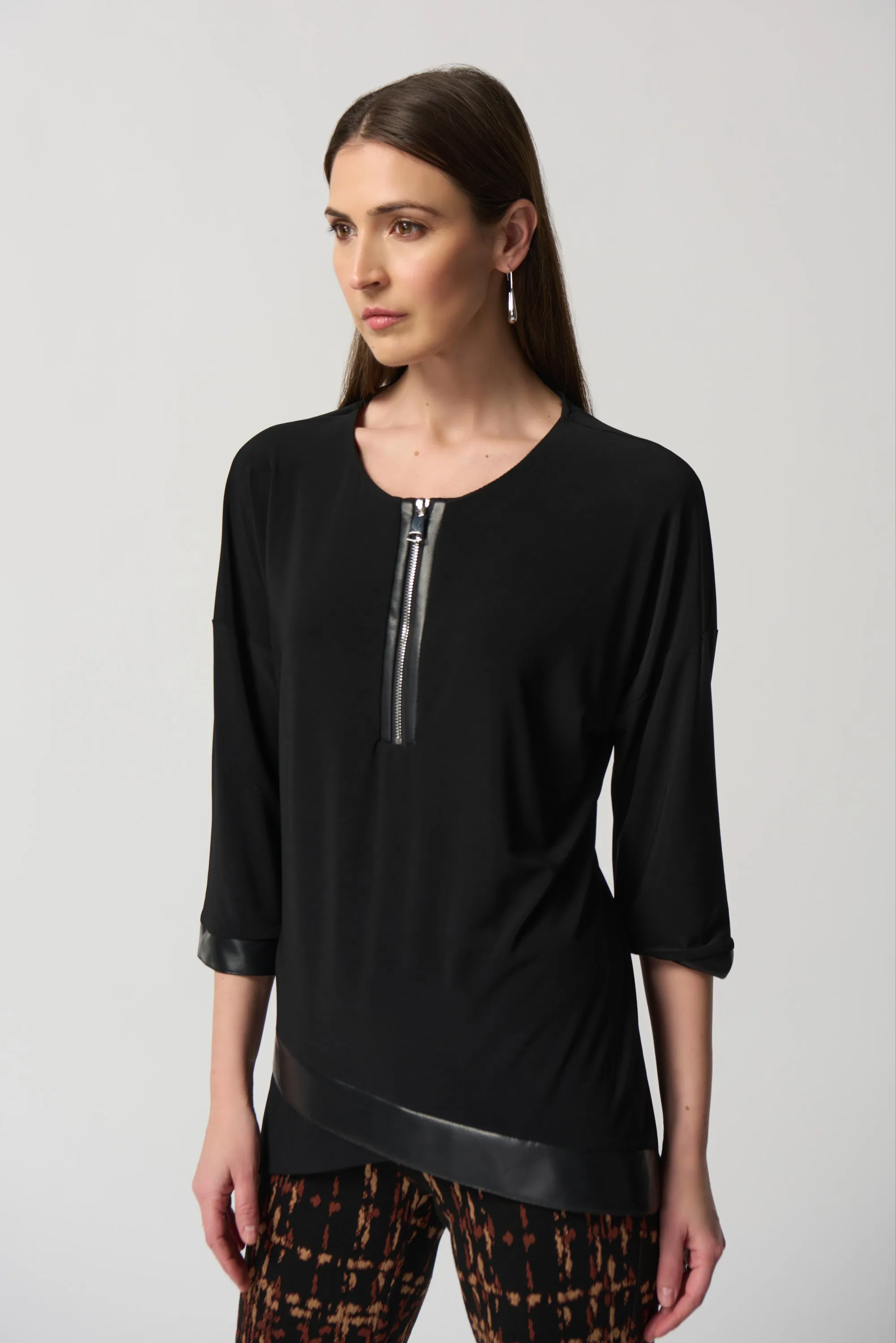 Joseph Ribkoff Fall 2023-233264-Top-Black
