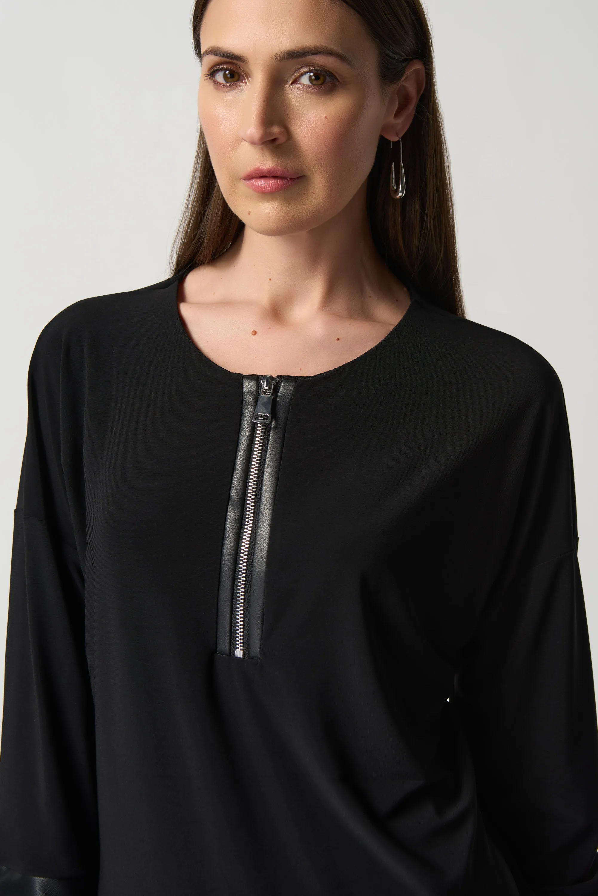 Joseph Ribkoff Fall 2023-233264-Top-Black