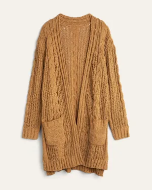 Julie Chenille Cardigan | Brown
