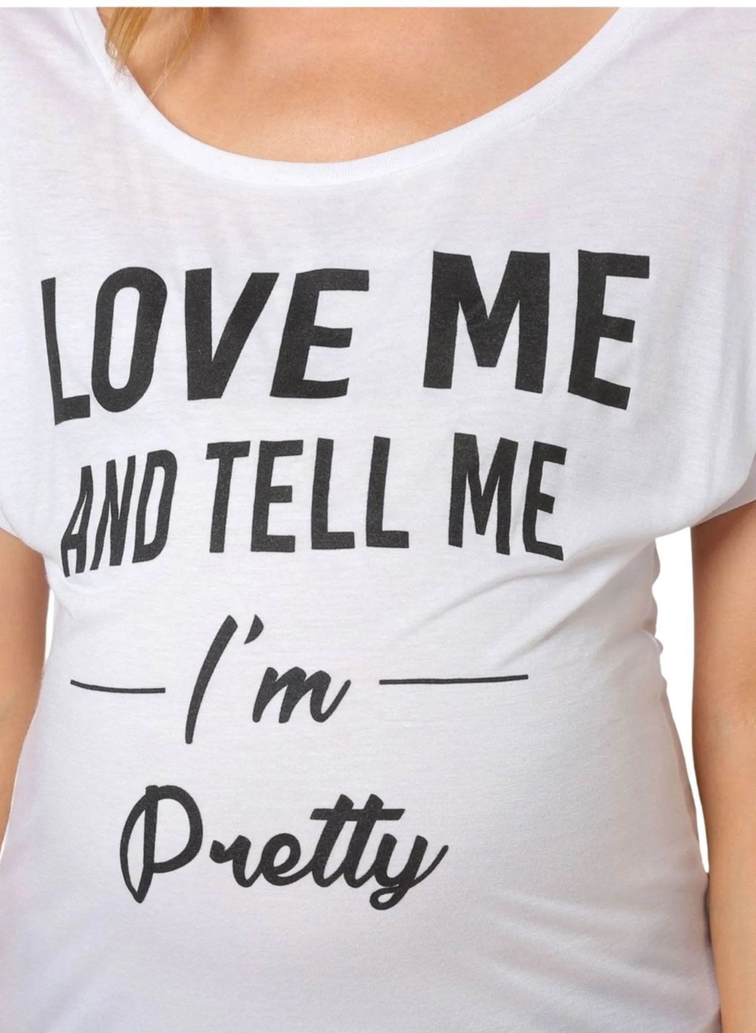 Las Vegas Maternity T-shirt - White