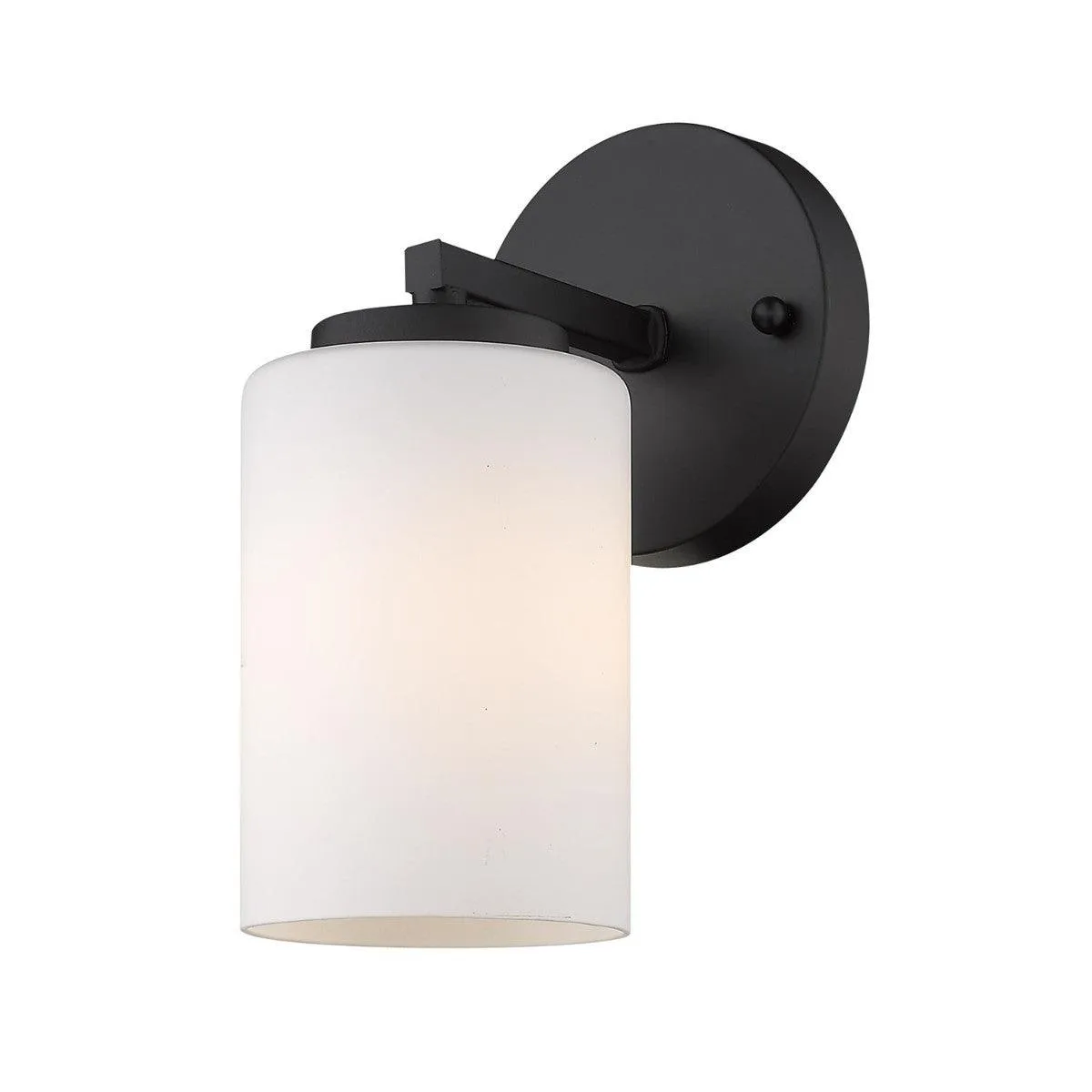 Manhattan 9 in Armed Sconce Black finish