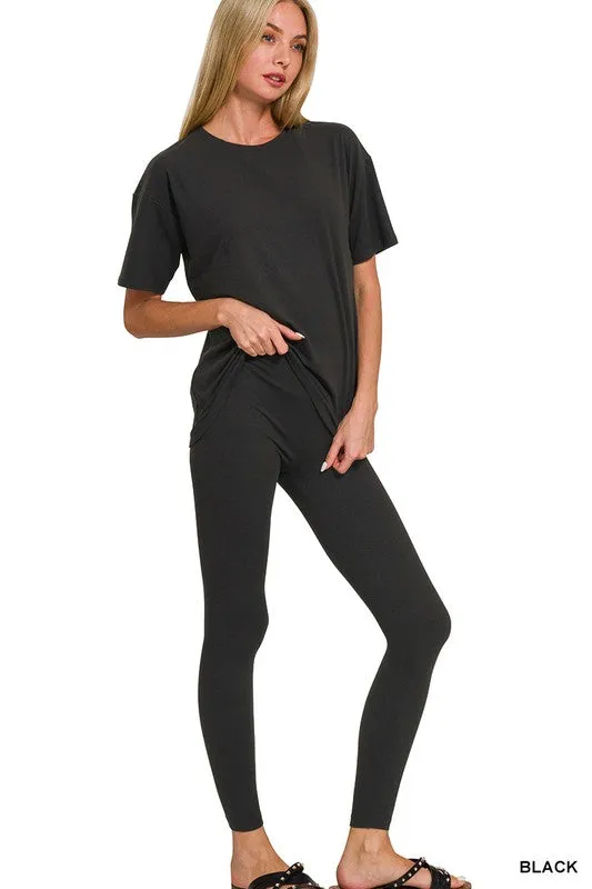 Microfiber Short Sleeve Set