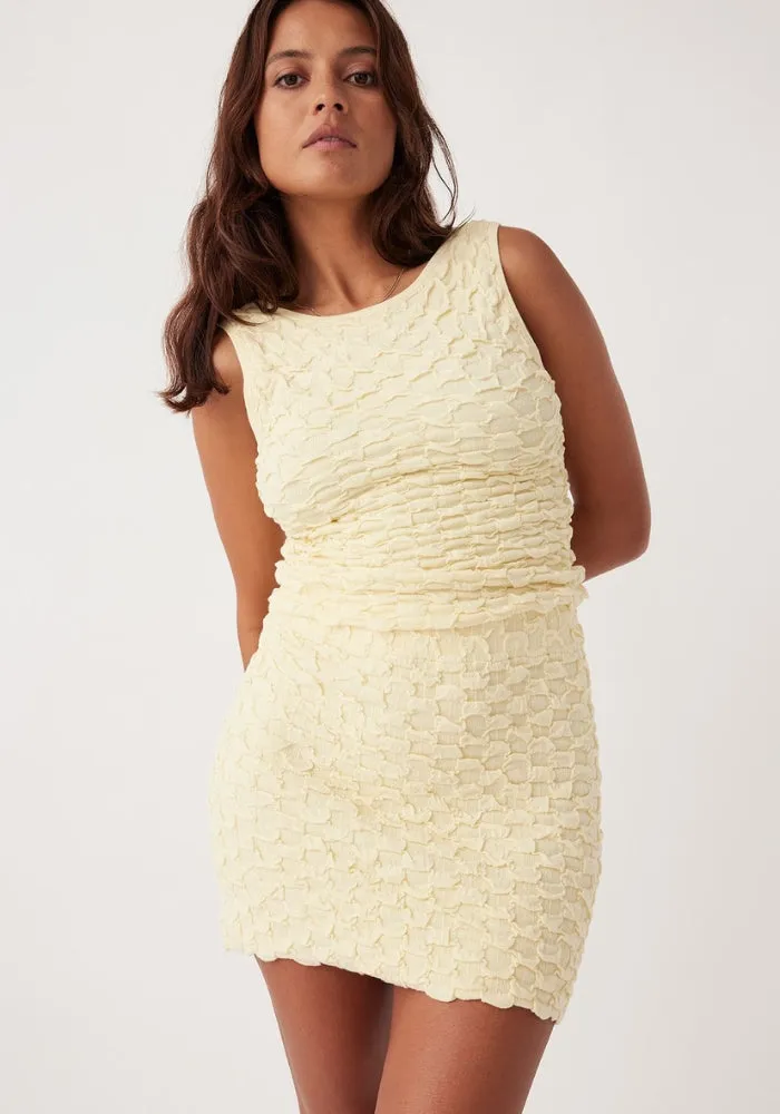Mila Reversible Textured Tank - Butter