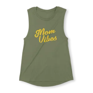 Mom Vibes Military Green Tank