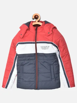 Multi Colourblocked Detachable Hood Jacket