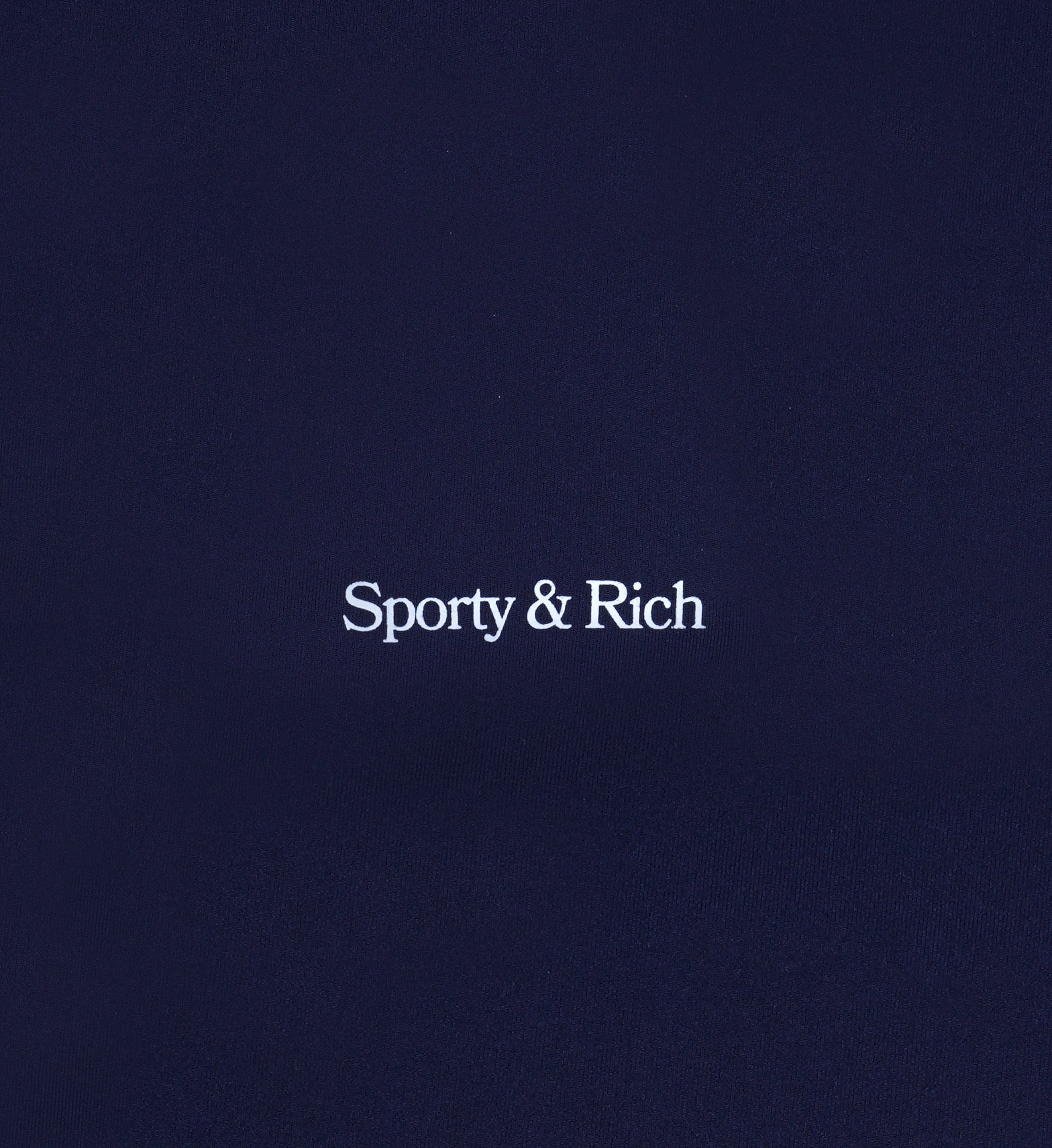New Serif Cropped Tank - Navy/White